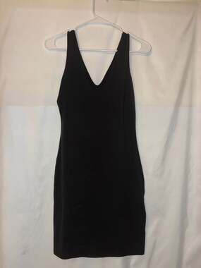 Wild Fable Women's Sleeveless V-Neck Mini Knit Bodycon Dress - Black